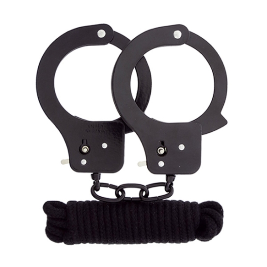 Набор для фиксации BondX Metal Cuffs &amp; Love Rope