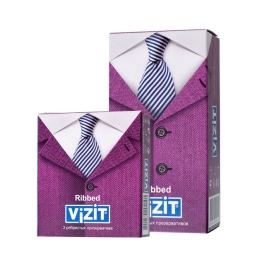 Презервативы VIZIT Ribbed (ребристые)